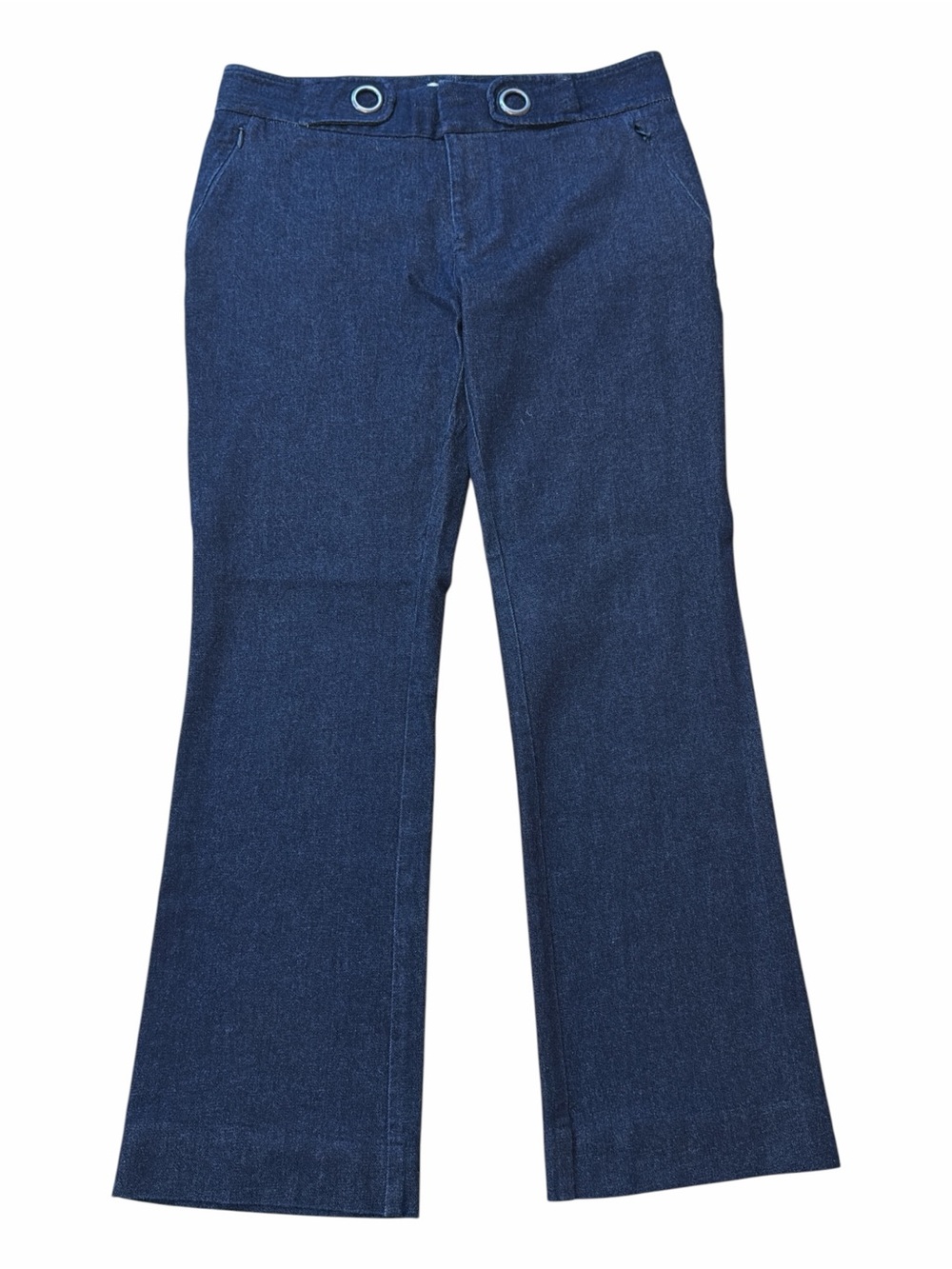 Anthropologie "The Essential Crop Flare" Dark Wash Denim Pants